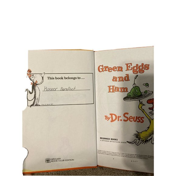 Dr. Seuss Green Eggs and Ham Hardcover Book - Picture 2 of 2
